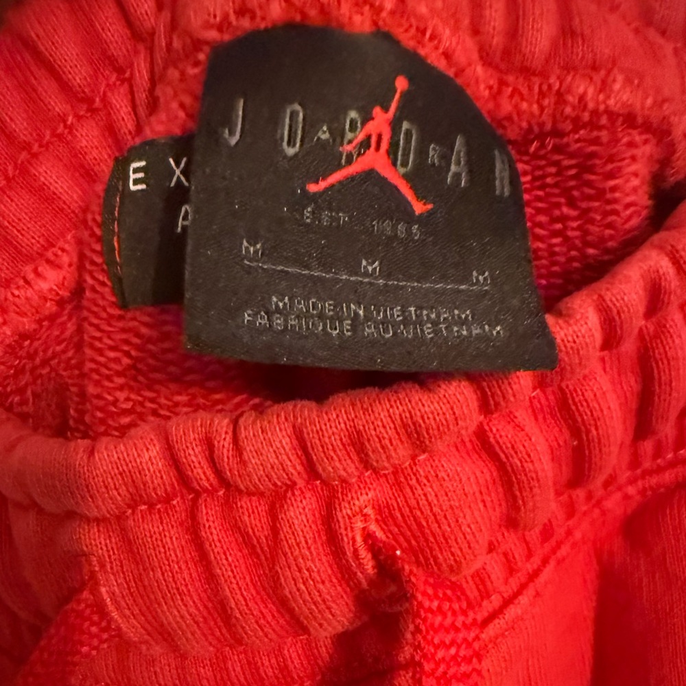 Jordan Bright Red Drawstring Sweatpants - Picture 3 of 3